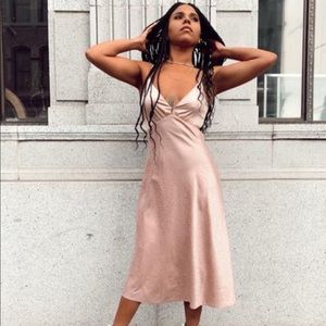 Mauve Leopard Midi Dress